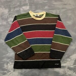 Vintage‎ Levi's Silver tab Striped Sweater Mens XL 2000s Y2K